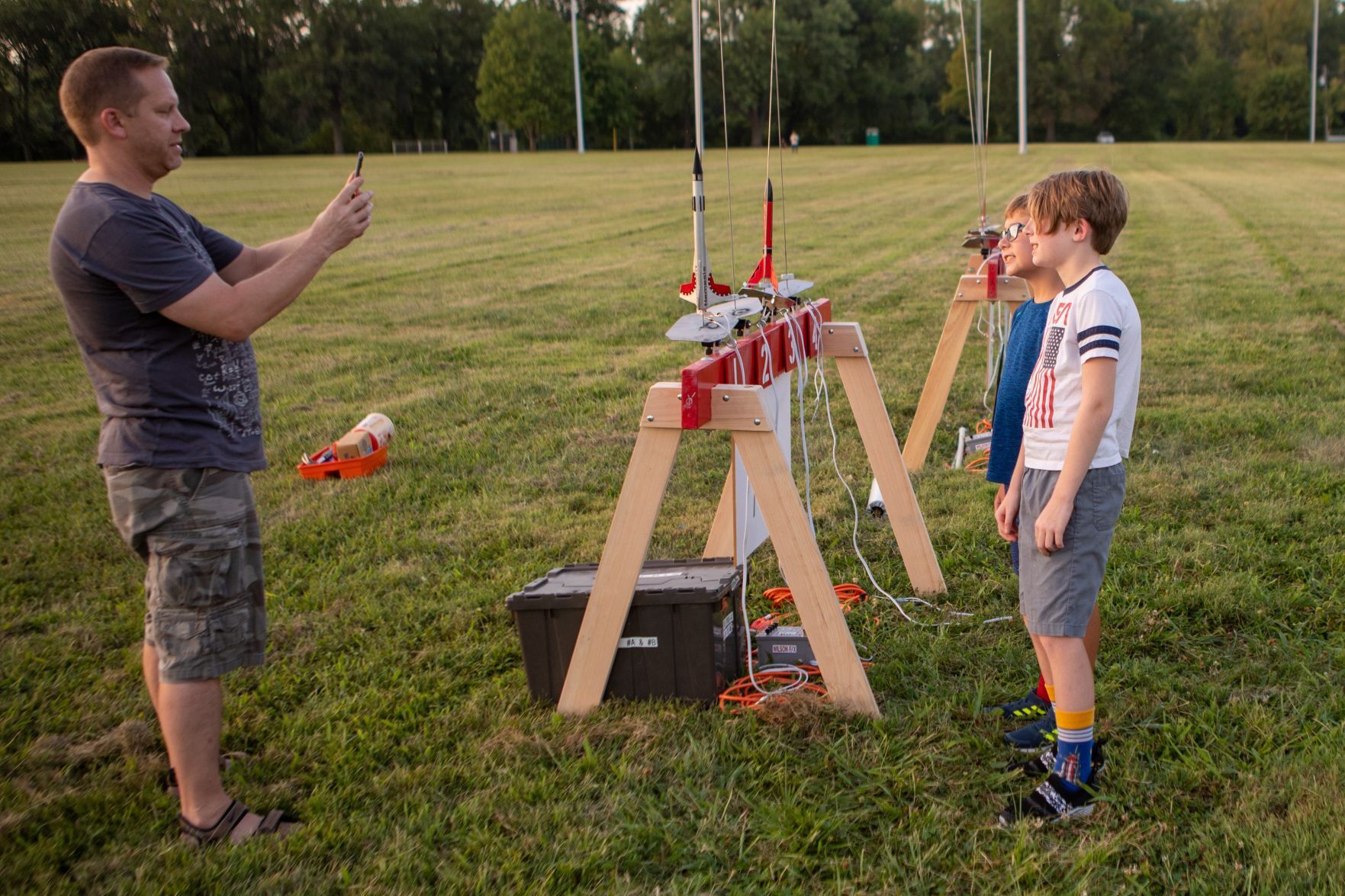 St. Louis Rocketry Association first night launch